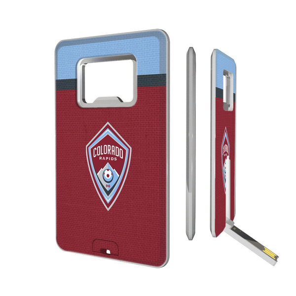 Colorado Rapids  Stripe Credit Card USB Drive with Bottle Opener 32GB