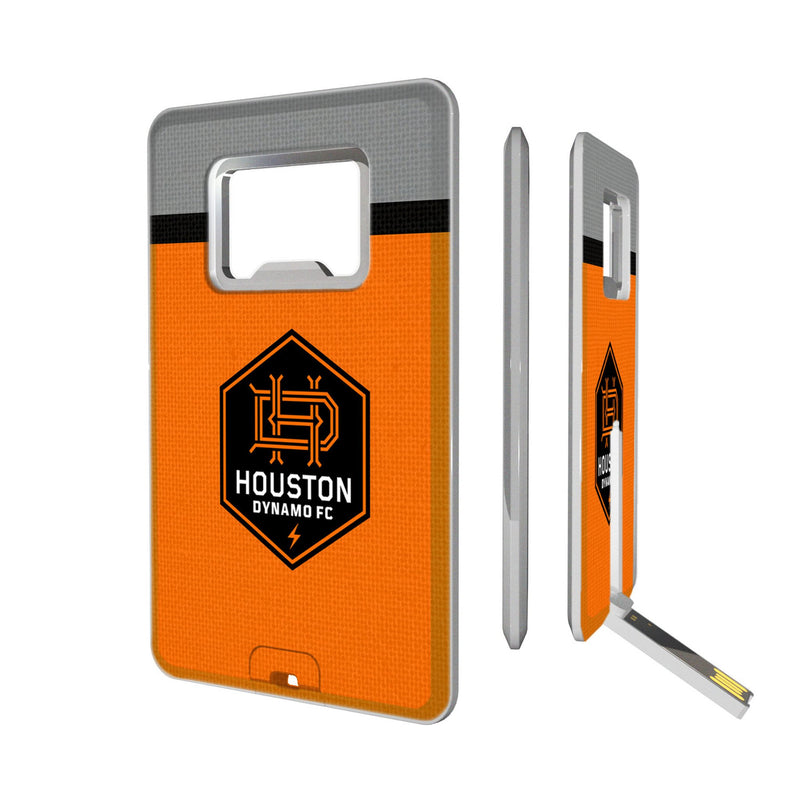 Houston Dynamo  Stripe Credit Card USB Drive with Bottle Opener 32GB