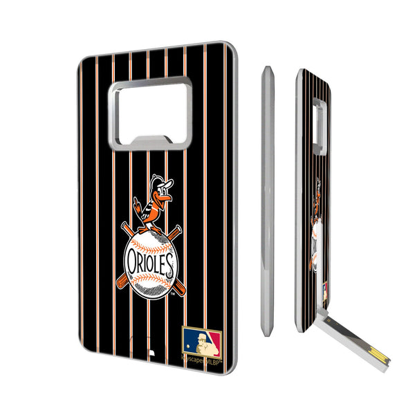 Baltimore Orioles 1954-1963 - Cooperstown Collection Pinstripe Credit Card USB Drive with Bottle Opener 32GB