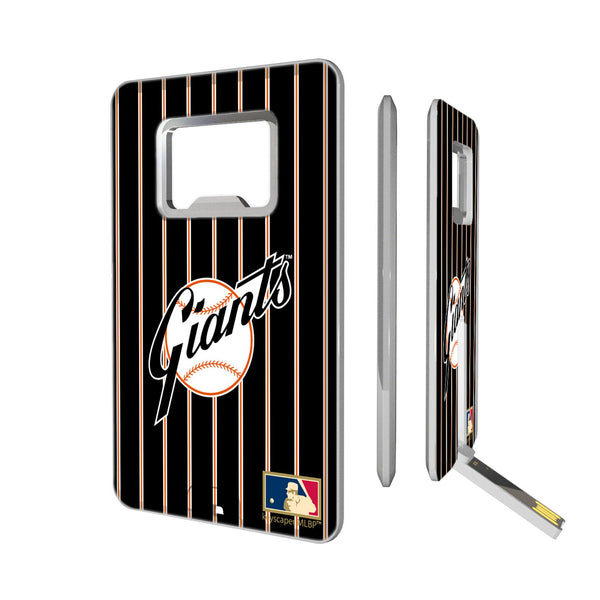 San Francisco Giants 1958-1967 - Cooperstown Collection Pinstripe Credit Card USB Drive with Bottle Opener 32GB