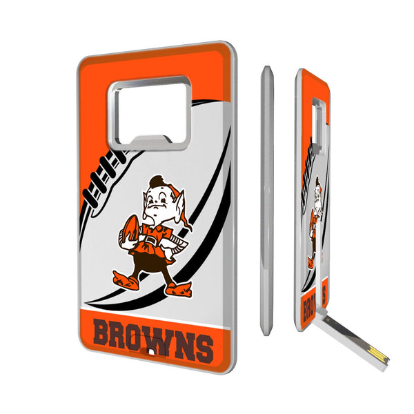 Cleveland Browns Historic Collection Passtime Credit Card USB Drive with Bottle Opener 32GB