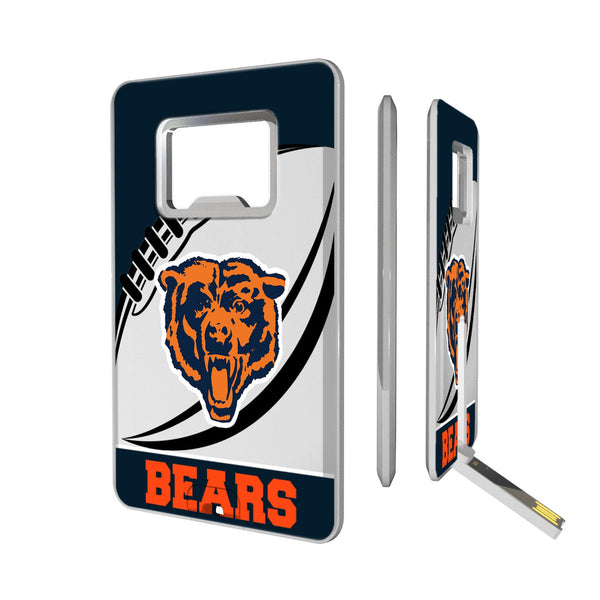 Chicago Bears 1946 Historic Collection Passtime Credit Card USB Drive with Bottle Opener 32GB