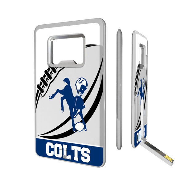 Baltimore Colts 1946 Historic Collection Passtime Credit Card USB Drive with Bottle Opener 32GB