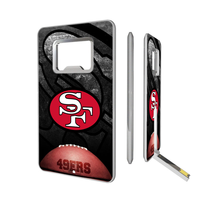 San Francisco 49ers Historic Collection Legendary Credit Card USB Drive with Bottle Opener 32GB