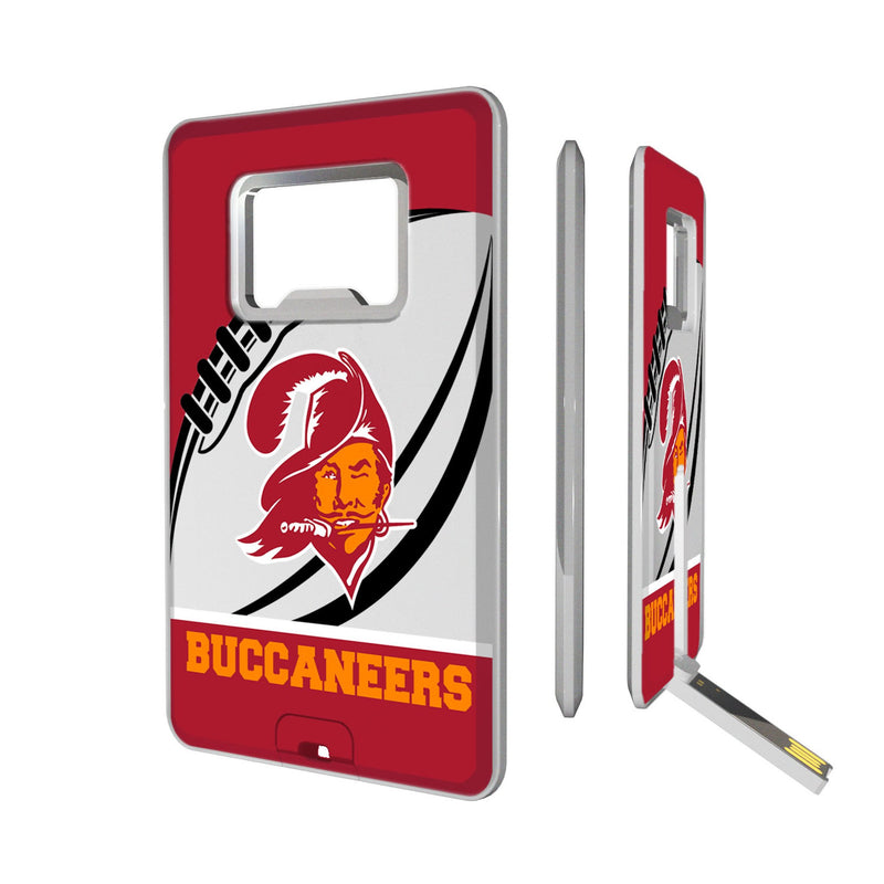 Tampa Bay Buccaneers Historic Collection Passtime Credit Card USB Drive with Bottle Opener 32GB