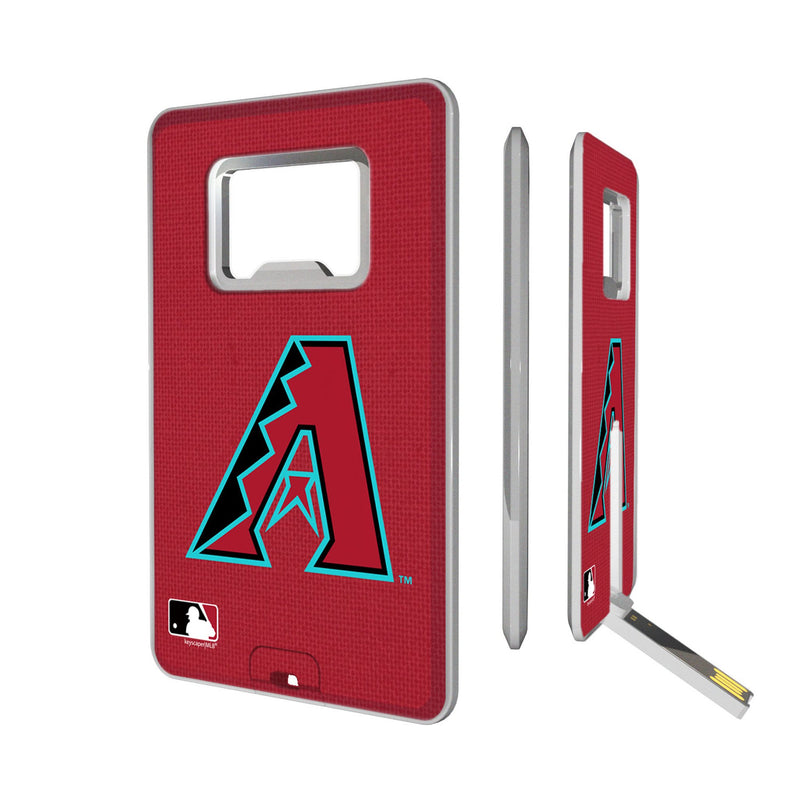 Arizona Diamondbacks Solid Credit Card USB Drive with Bottle Opener 32GB