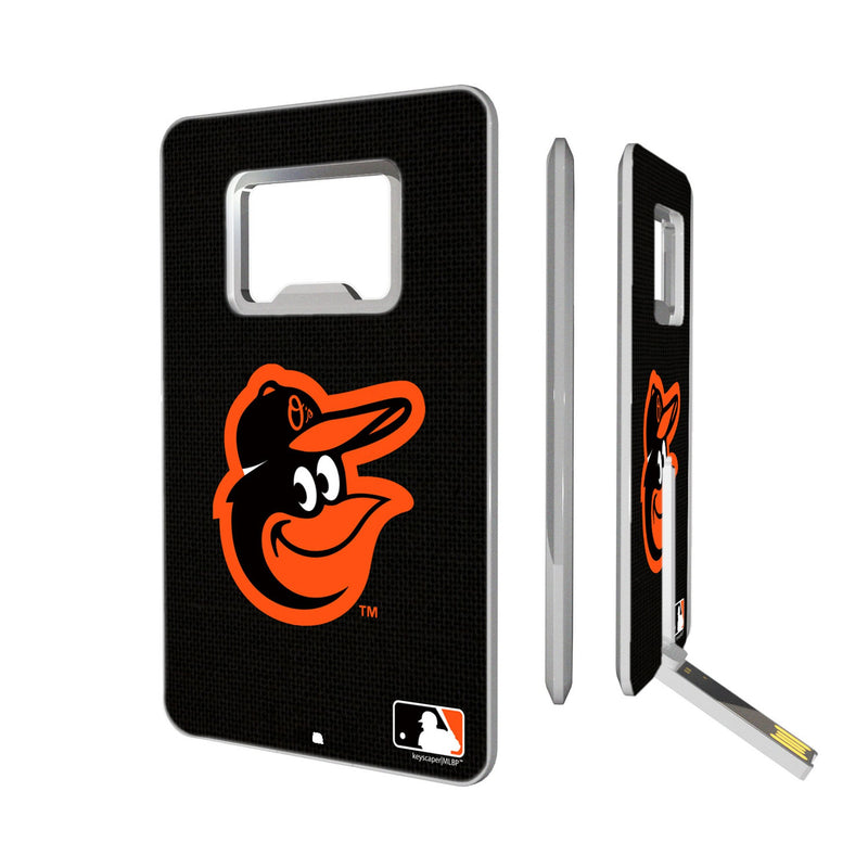 Baltimore Orioles Solid Credit Card USB Drive with Bottle Opener 32GB