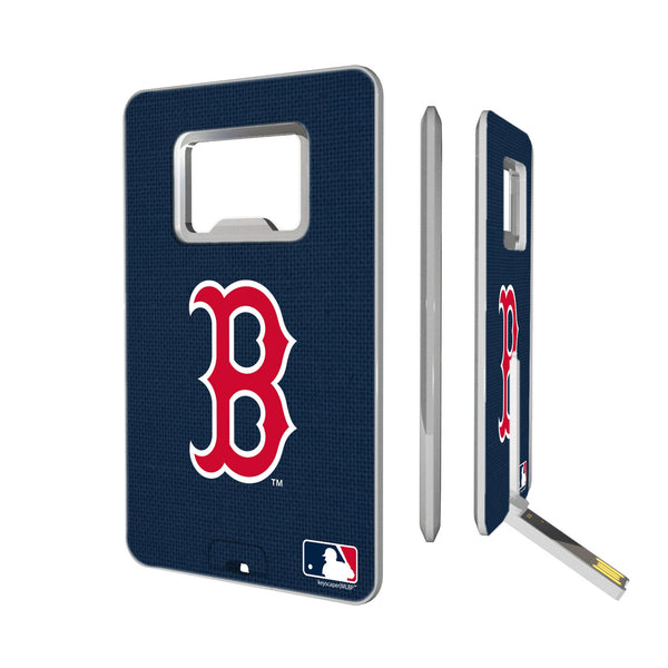 Boston Red Sox Solid Credit Card USB Drive with Bottle Opener 32GB