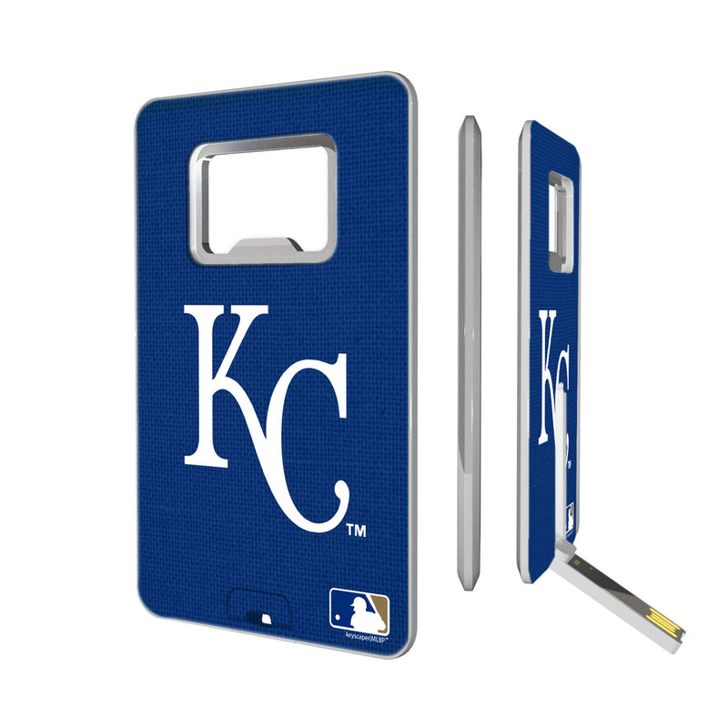 Kansas City Royals Solid Credit Card USB Drive with Bottle Opener 32GB