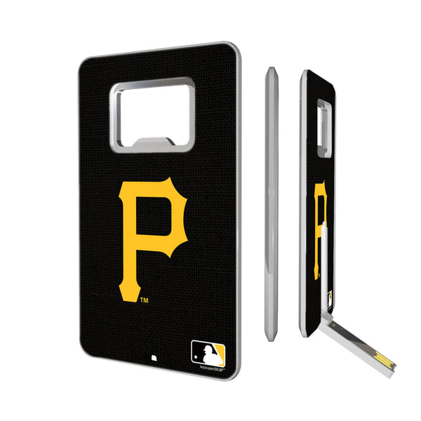 Pittsburgh Pirates Solid Credit Card USB Drive with Bottle Opener 32GB