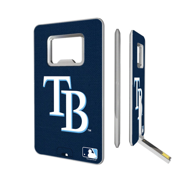 Tampa Bay Rays Solid Credit Card USB Drive with Bottle Opener 32GB