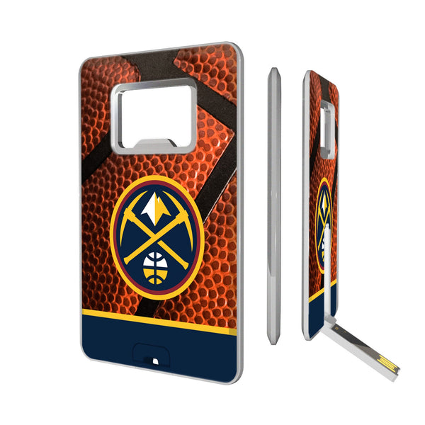 Denver Nuggets Basketball Credit Card USB Drive with Bottle Opener 32GB