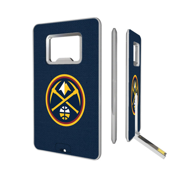 Denver Nuggets Solid Credit Card USB Drive with Bottle Opener 32GB