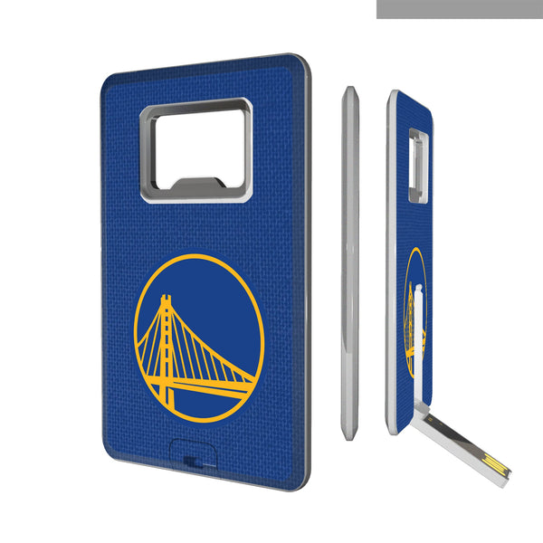 Golden State Warriors Solid Credit Card USB Drive with Bottle Opener 32GB