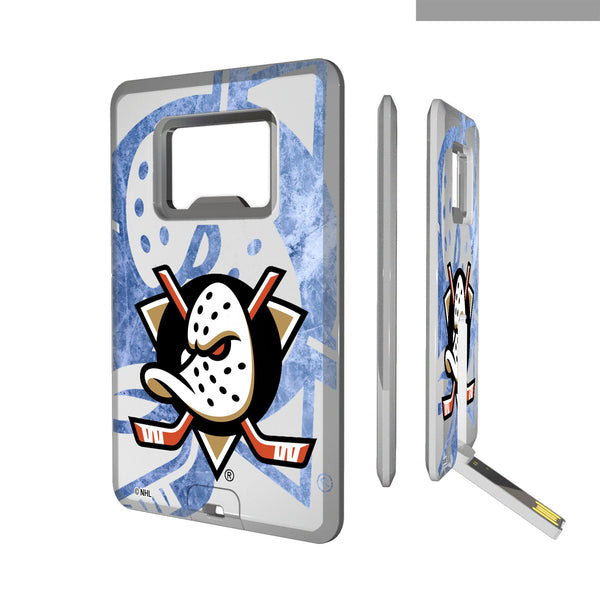 Anaheim Ducks Ice Tilt Credit Card USB Drive with Bottle Opener 32GB