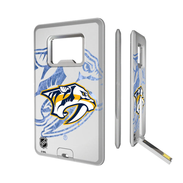 Nashville Predators Ice Tilt Credit Card USB Drive with Bottle Opener 32GB