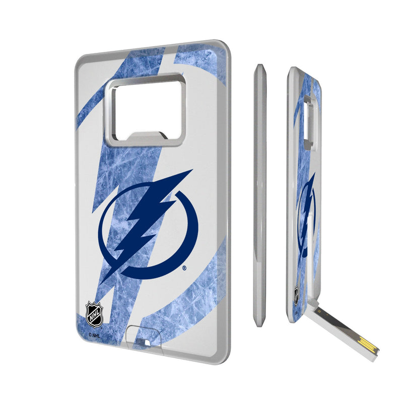 Tampa Bay Lightning Ice Tilt Credit Card USB Drive with Bottle Opener 32GB