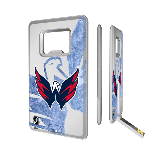 Washington Capitals Ice Tilt Credit Card USB Drive with Bottle Opener 32GB