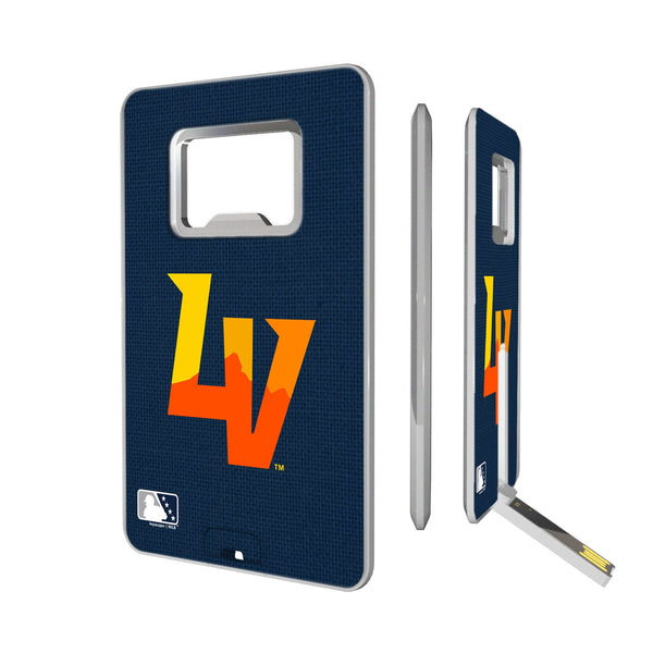 Las Vegas Aviators Solid Credit Card USB Drive with Bottle Opener 32GB