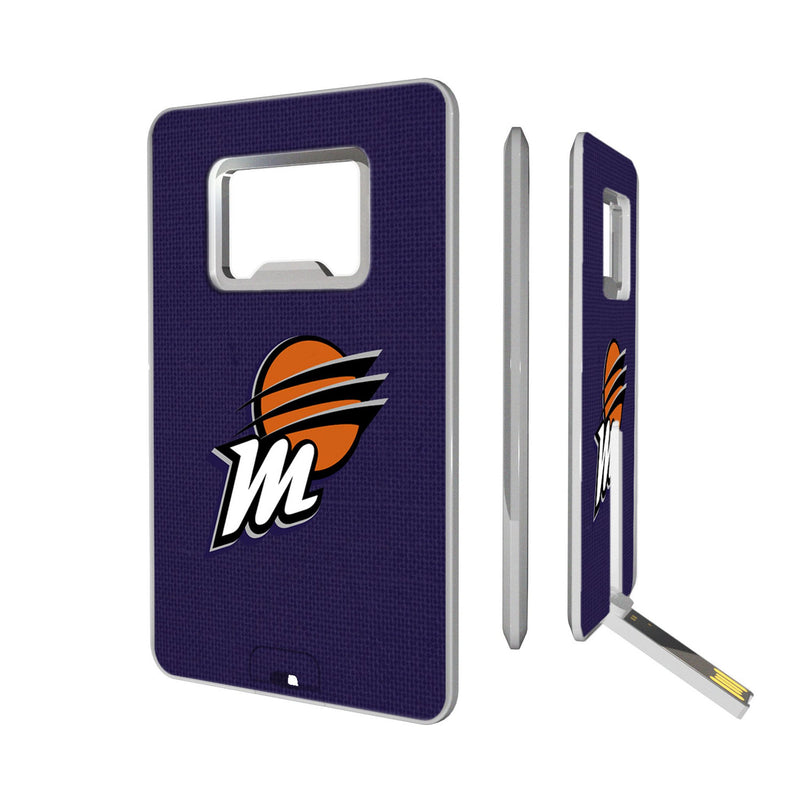 Phoenix Mercury Solid Credit Card USB Drive with Bottle Opener 32GB