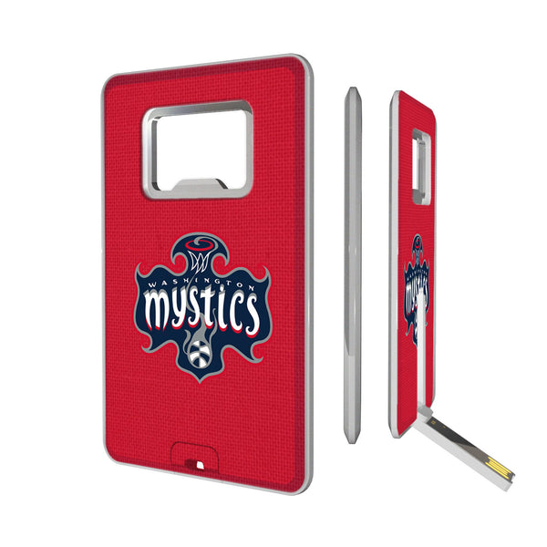 Washington Mystics Solid Credit Card USB Drive with Bottle Opener 32GB