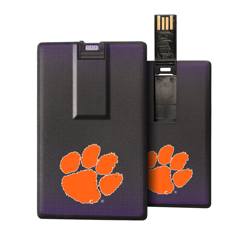 Clemson Tigers Linen Credit Card USB Drive 32GB