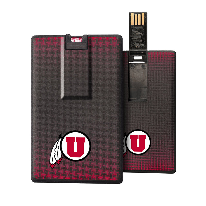 Utah Utes Linen Credit Card USB Drive 32GB