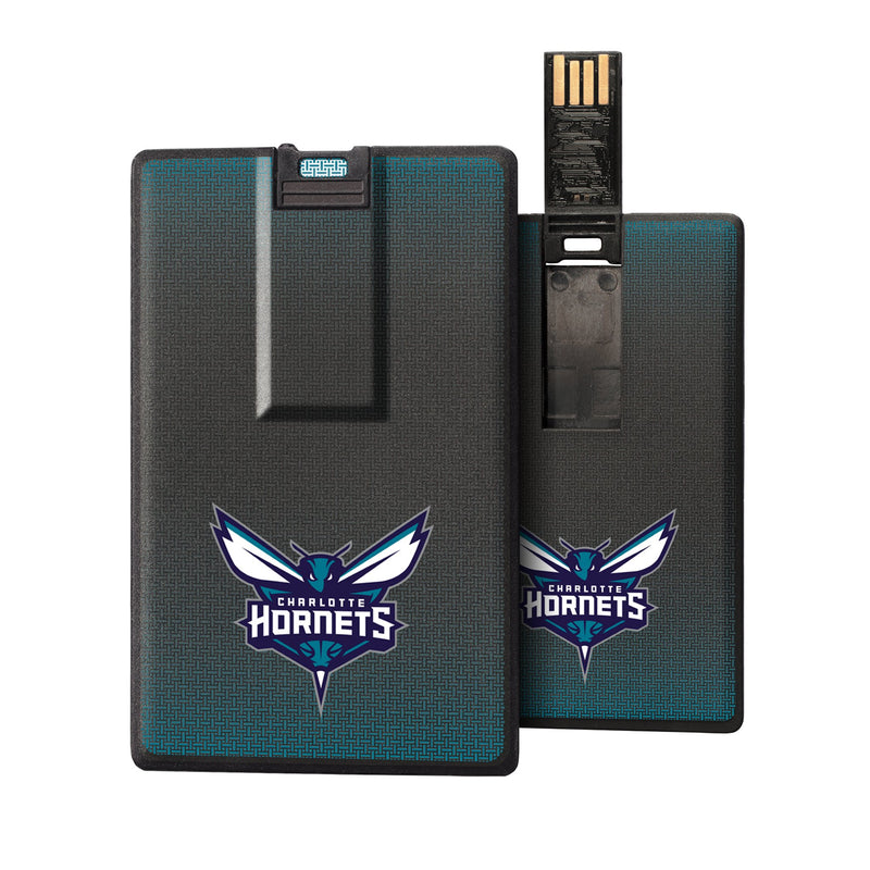 Charlotte Hornets Linen Credit Card USB Drive 32GB