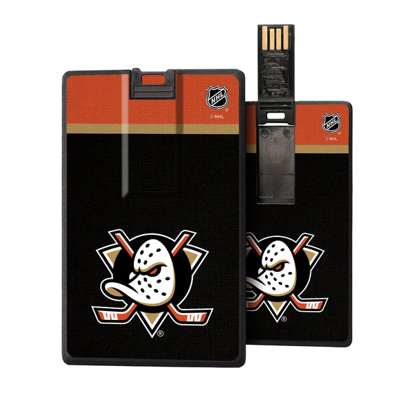 Anaheim Ducks Stripe Credit Card USB Drive 32GB