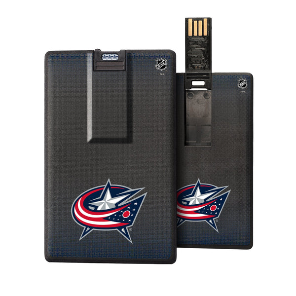 Columbus Blue Jackets Linen Credit Card USB Drive 32GB