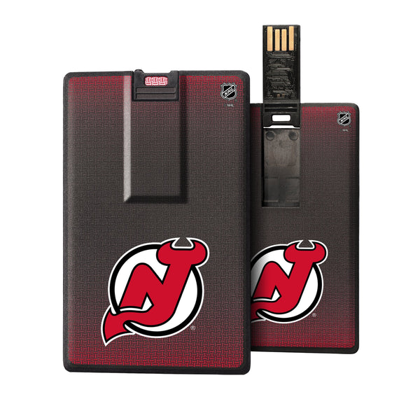 New Jersey Devils Linen Credit Card USB Drive 32GB