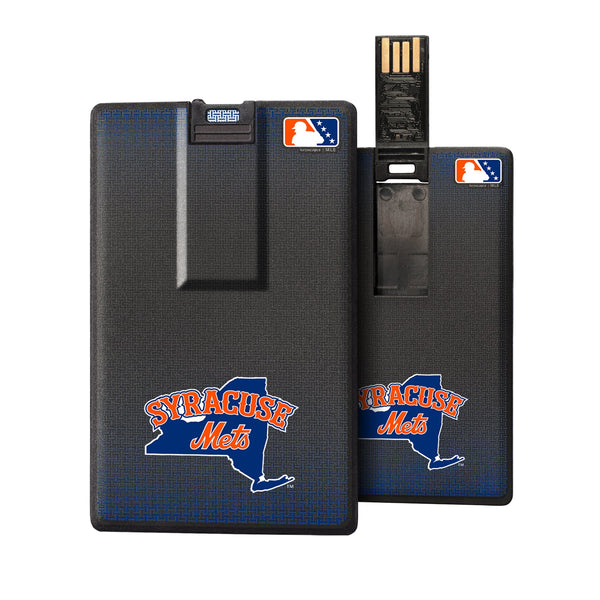 Syracuse Mets Linen Credit Card USB Drive 32GB