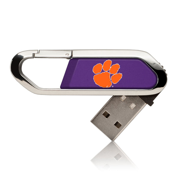 Clemson University Tigers Solid USB 32GB Clip Style Flash Drive