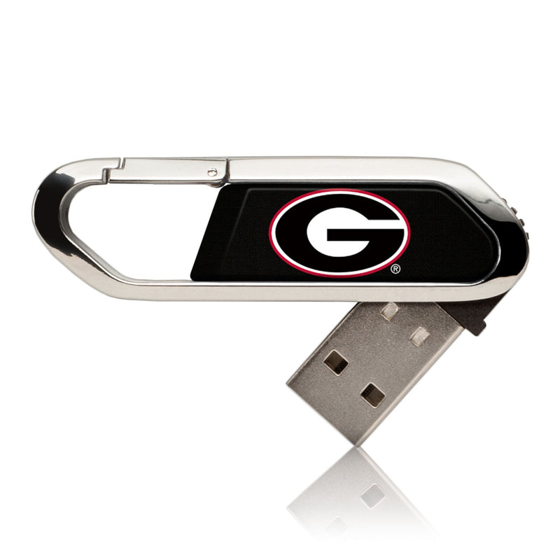 University of Georgia Bulldogs Solid USB 32GB Clip Style Flash Drive