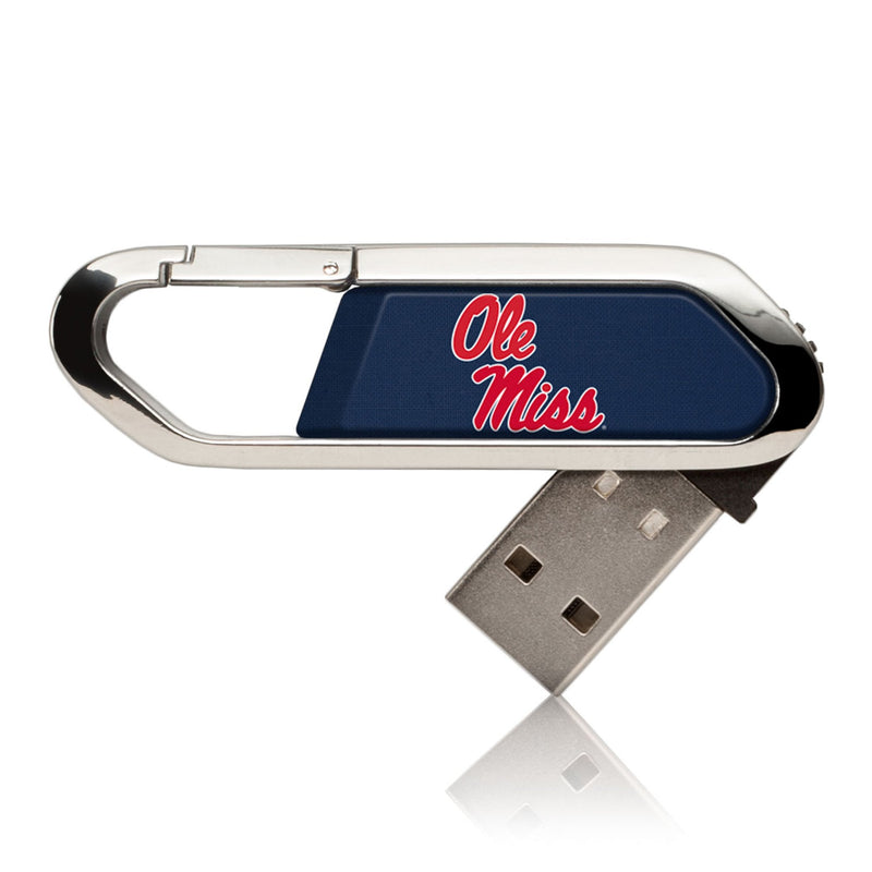 University of Mississippi Rebels Solid USB 32GB Clip Style Flash Drive