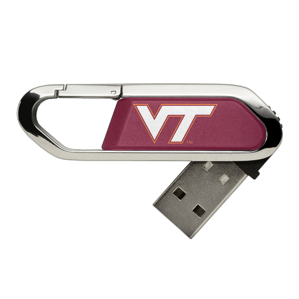 Virginia Tech Hokies Solid USB 32GB Clip Style Flash Drive