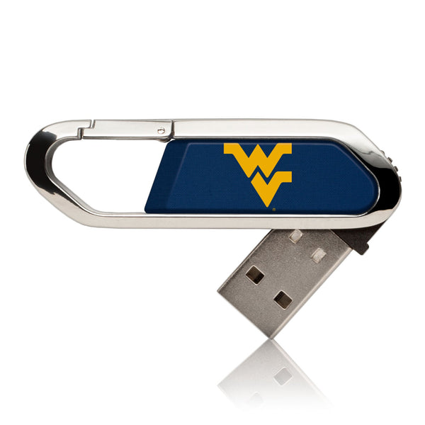 West Virginia University Mountaineers Solid USB 32GB Clip Style Flash Drive