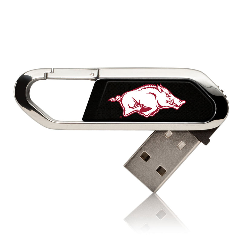 University of Arkansas Fayetteville Razorbacks Solid USB 32GB Clip Style Flash Drive