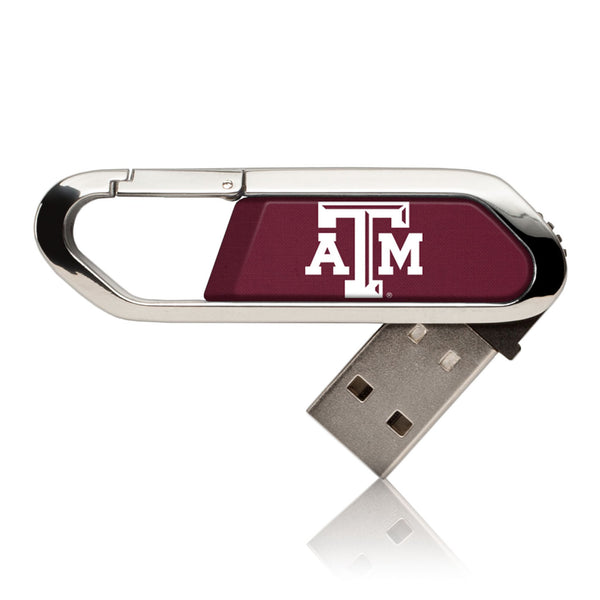 Texas A&M University Aggies Solid USB 32GB Clip Style Flash Drive