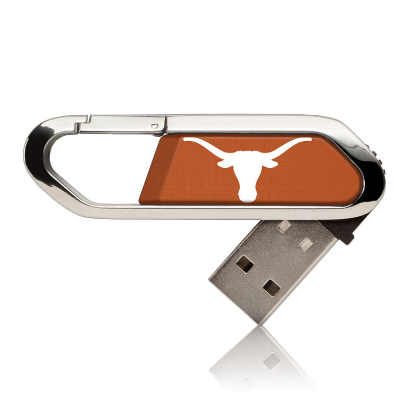 University of Texas Longhorns Solid USB 32GB Clip Style Flash Drive