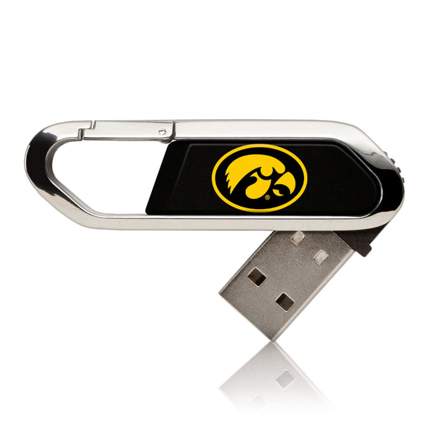 University of Iowa Hawkeyes Solid USB 32GB Clip Style Flash Drive