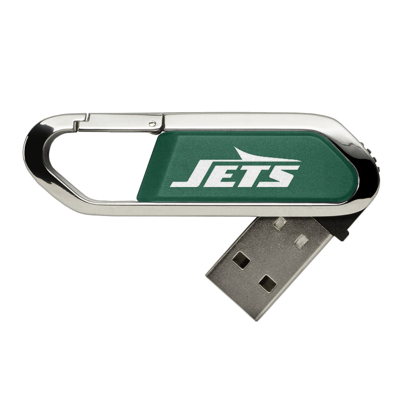 New York Jets Solid USB 32GB Clip Style Flash Drive