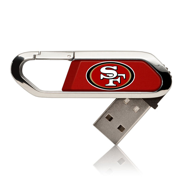 San Francisco 49ers Solid USB 32GB Clip Style Flash Drive