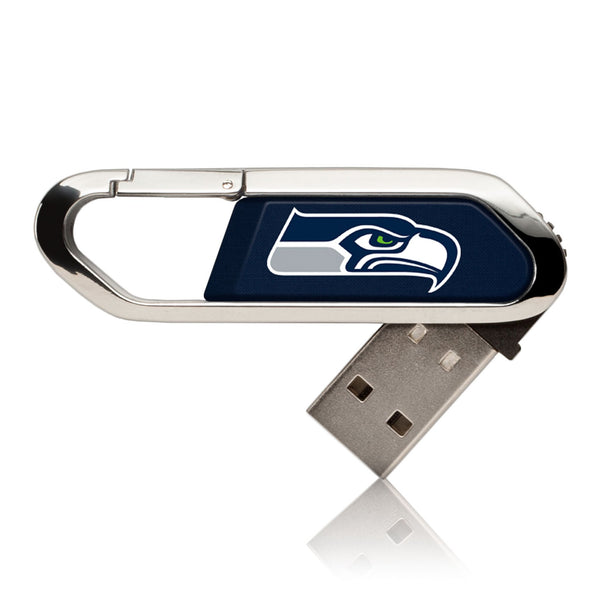 Seattle Seahawks Solid USB 32GB Clip Style Flash Drive