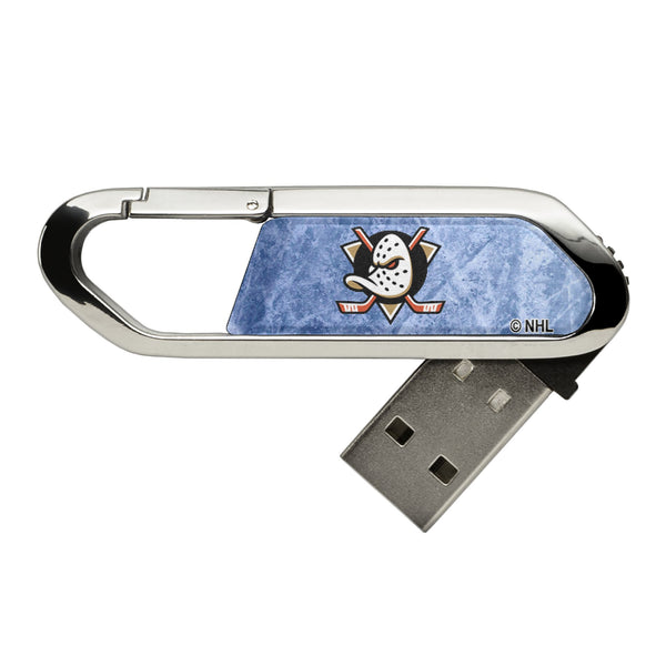 Anaheim Ducks Ice Flood USB 32GB Clip Style Flash Drive