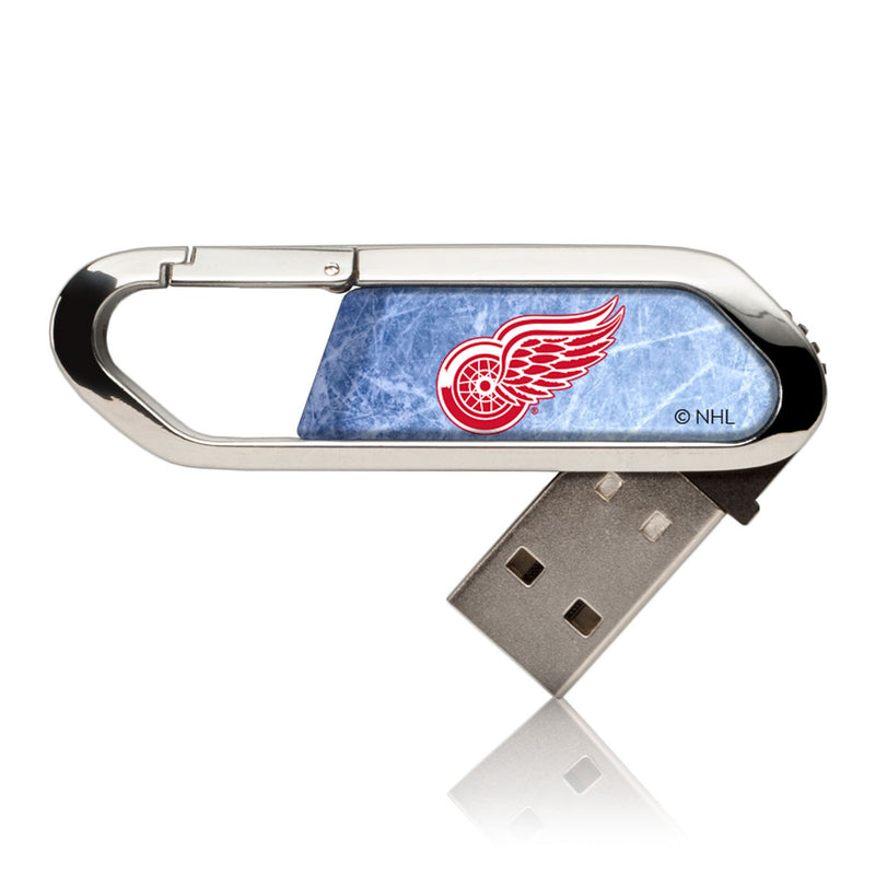 Detroit Red Wings Ice Flood USB 32GB Clip Style Flash Drive