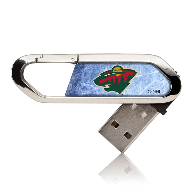 Minnesota Wild Ice Flood USB 32GB Clip Style Flash Drive