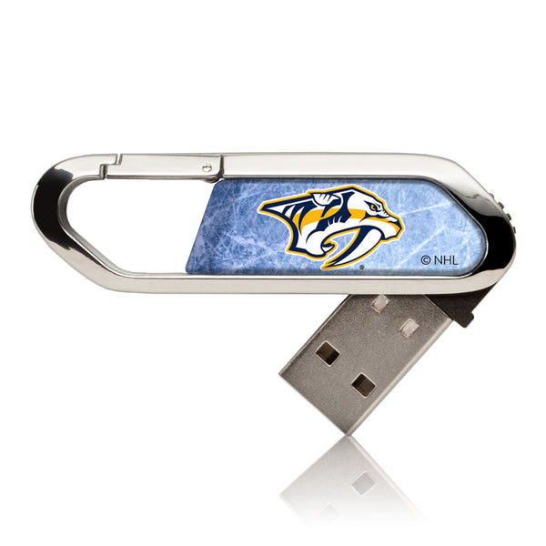 Nashville Predators Ice Flood USB 32GB Clip Style Flash Drive