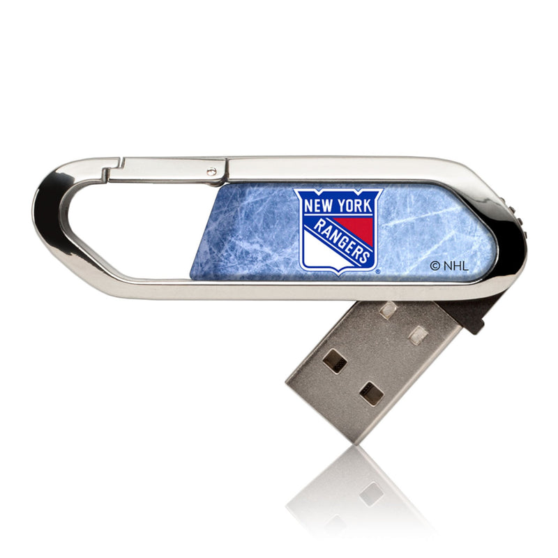 New York Rangers Ice Flood USB 32GB Clip Style Flash Drive