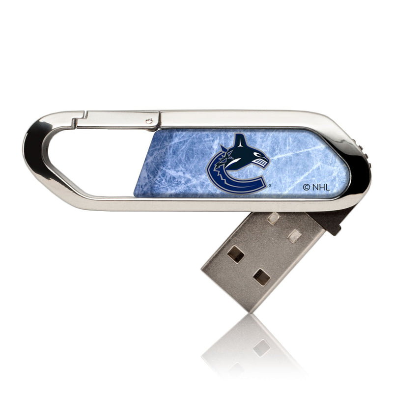 Vancouver Canucks Ice Flood USB 32GB Clip Style Flash Drive